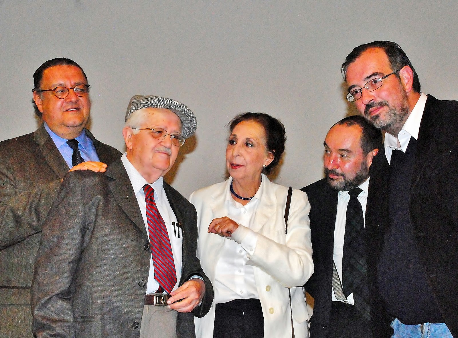 Jorge F. Hernandez,  José de la Colina, Paulina Lavista (esposa), Pablo Soler Frost y Javier García Galia.jpg